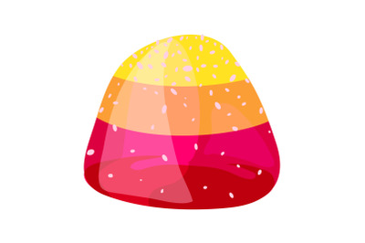 Jelly bonbon icon, cartoon style