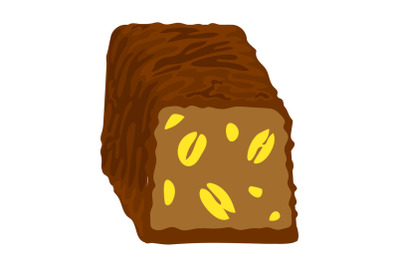 Choco bonbon icon, cartoon style