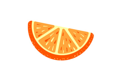 Orange sugar jelly icon, cartoon style