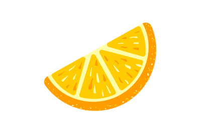 Piece candy orange icon, cartoon style