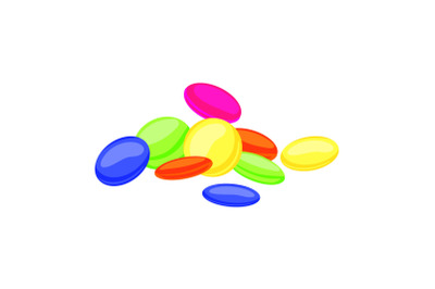 Sweet candy icon, cartoon style