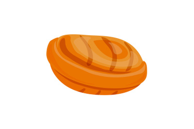 Caramel icon, cartoon style