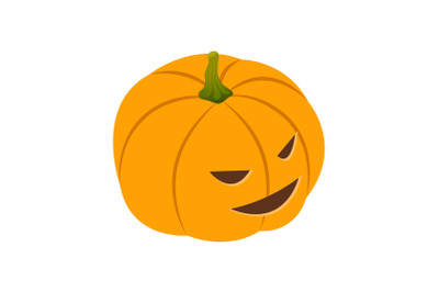 Pumpkin icon, isometric style