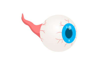Zombie eye icon, isometric style