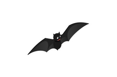 Fly bat icon, isometric style