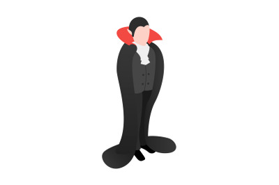 Vampire icon, isometric style