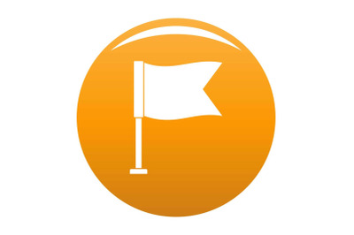 Flag icon vector orange