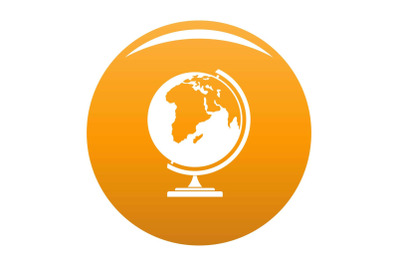 Map icon vector orange