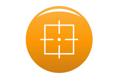 Purpose icon vector orange