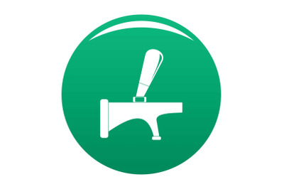 Tap icon vector green