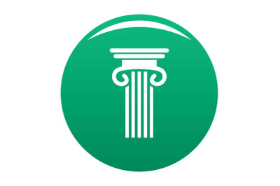 Double columned column icon vector green