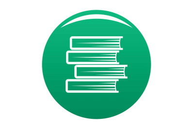 Book student icon vector green