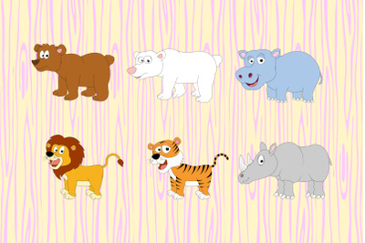 cute animal cartoon vector illustration