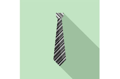 Fashion tie icon, flat style