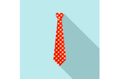 Hipster tie icon, flat style