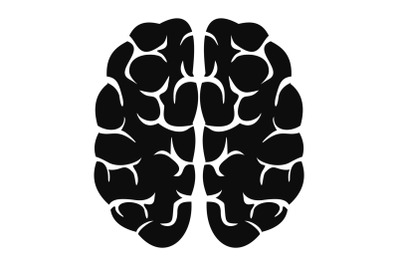 Mind brain icon, simple style
