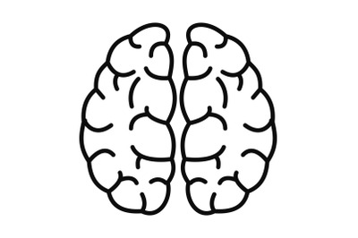 Brain neurons icon, outline style