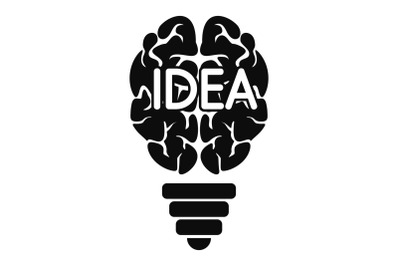 Mind idea logo, simple style