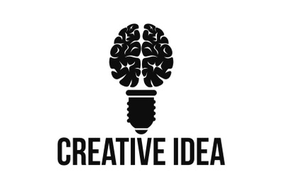 Mental creative idea logo, simple style