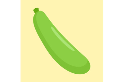 Zucchini icon, flat style