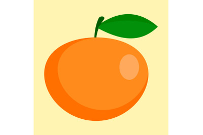 Fresh mango icon, flat style