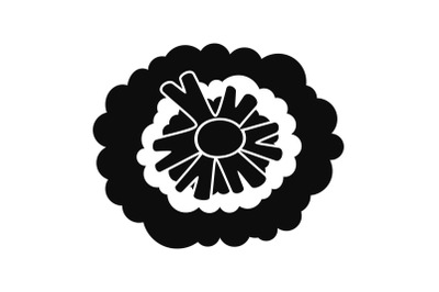 Health broccoli icon, simple style