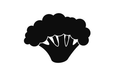 Fresh broccoli icon, simple style