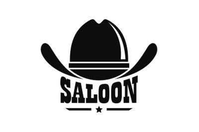 Saloon logo, simple style