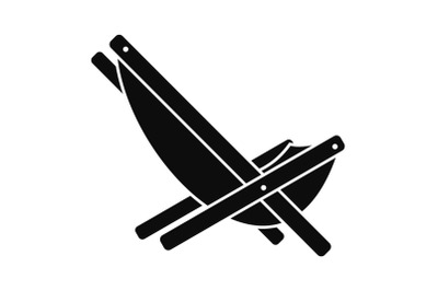 Hammock chair icon, simple style