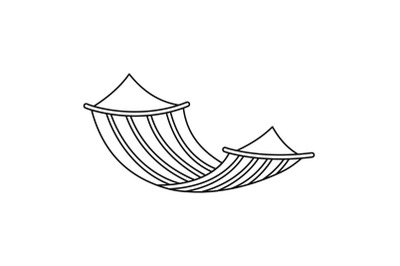 Hammock icon, outline style