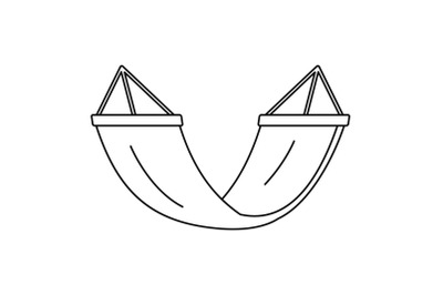 Rest hammock icon, outline style