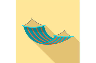 Hammock icon, flat style