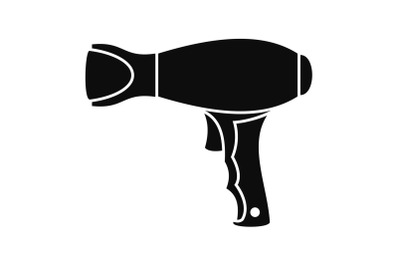 Woman hair dryer icon, simple style