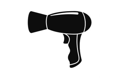 Modern hair dryer icon, simple style