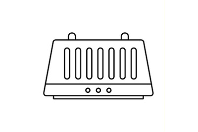 Hand dryer icon, outline style