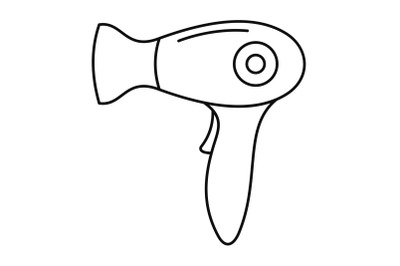 Fashion dryer icon, outline style