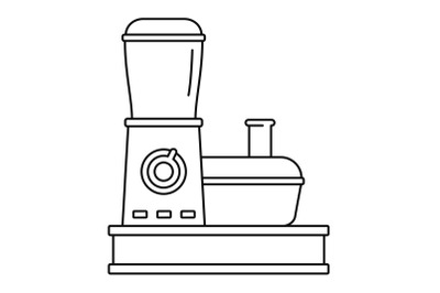 Food processor icon, outline style