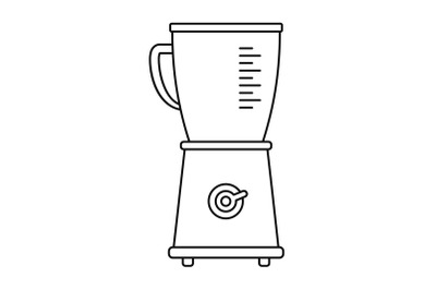 Food blender icon, outline style