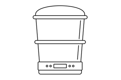 Food processor machine icon, outline style