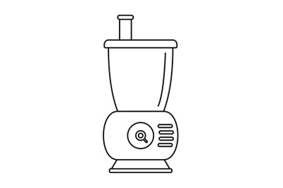 Small food mixer icon, outline style