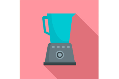 Kitchen blender icon, flat style