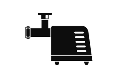 Electric meat grinder icon, simple style