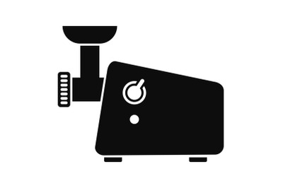 Meat grinder machine icon, simple style