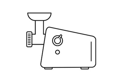 Meat grinder machine icon, outline style