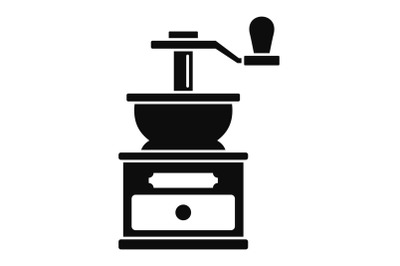 Coffee grinder icon, simple style