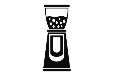 Electric coffee grinder icon, simple style