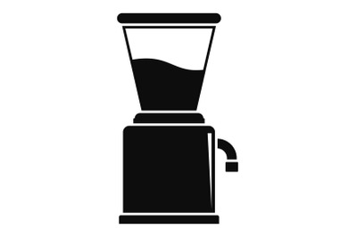Modern coffee grinder icon, simple style