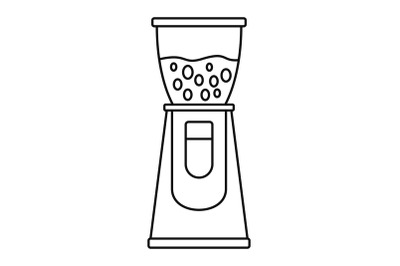 Electric coffee grinder icon, outline style