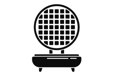 Waffle maker icon, simple style