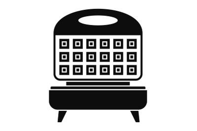 Waffle cooker icon, simple style